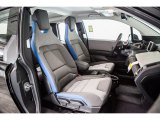 2017 BMW i3 with Range Extender Deka Dark Cloth w/Blue Highlights Interior