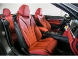 2017 BMW 4 Series 430i Convertible Coral Red Interior