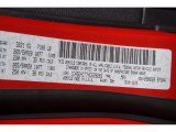 2017 Durango Color Code for Redline - Color Code: PRM