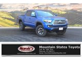 2017 Blazing Blue Pearl Toyota Tacoma TRD Off Road Double Cab 4x4 #116076094