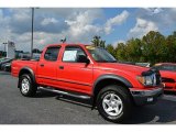 Radiant Red Toyota Tacoma in 2003