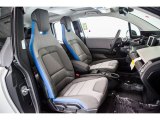 2017 BMW i3 with Range Extender Deka Dark Cloth w/Blue Highlights Interior