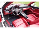 2014 Porsche 911 Turbo Cabriolet Carrera Red Natural Leather Interior