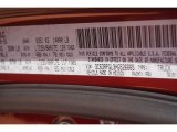 2017 3500 Color Code for Delmonico Red Pearl - Color Code: PRV