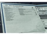 2017 Mercedes-Benz CLA 250 4Matic Coupe Window Sticker
