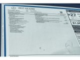 2017 Mercedes-Benz GLA 250 Window Sticker