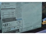 2017 Toyota 86  Window Sticker
