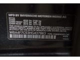 2017 4 Series Color Code for Carbon Black Metallic - Color Code: 416