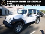2017 Bright White Jeep Wrangler Unlimited Sport 4x4 #116195614