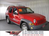 2005 Flame Red Jeep Liberty Sport 4x4 #11586934