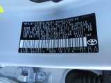2017 Corolla Color Code for Classic Silver Metalic - Color Code: 1F7