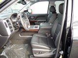 2017 GMC Sierra 1500 SLT Double Cab 4WD Jet Black Interior