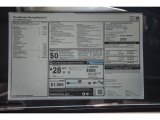 2017 BMW 2 Series 230i Coupe Window Sticker