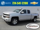 2017 Silver Ice Metallic Chevrolet Silverado 1500 LT Double Cab 4x4 #116314247