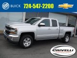 2017 Silver Ice Metallic Chevrolet Silverado 1500 LT Double Cab 4x4 #116314240