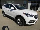 2017 Pearl White Hyundai Santa Fe Sport AWD #116314103