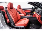 2017 BMW 4 Series 430i Convertible Coral Red Interior