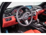 2017 BMW 4 Series 430i Convertible Coral Red Interior