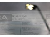 2017 Acura RDX AWD Window Sticker