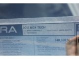 2017 Acura MDX Technology SH-AWD Window Sticker