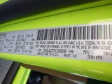 2017 Wrangler Color Code for Hypergreen - Color Code: PJK