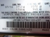 2017 MAZDA3 Color Code for Titanium Flash Mica - Color Code: 42S