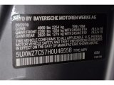 2017 X3 Color Code for Space Gray Metallic - Color Code: A52M