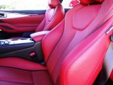 2017 Infiniti Q60 Red Sport 400 Coupe Front Seat