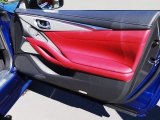 2017 Infiniti Q60 Red Sport 400 Coupe Door Panel