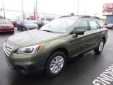 Wilderness Green Metallic Subaru Outback in 2017