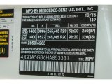 2017 GLE Color Code for Polar White - Color Code: 149