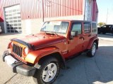 2009 Sunburst Orange Pearl Jeep Wrangler Unlimited Sahara 4x4 #116579462