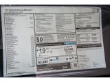 2017 BMW 6 Series 650i Gran Coupe Window Sticker