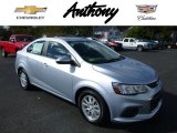 2017 Arctic Blue Metallic Chevrolet Sonic LT Sedan #116665814