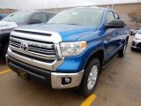 2017 Blazing Blue Pearl Toyota Tundra SR5 Double Cab 4x4 #116665704