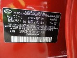 2017 Sonata Color Code for Scarlet Red - Color Code: PR