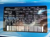 2017 Tucson Color Code for Caribbean Blue - Color Code: R5U