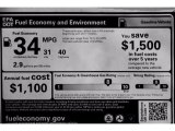 2017 Honda Civic EX-L Navi Hatchback Info Tag