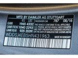 2017 CLA Color Code for Mountain Grey Metallic - Color Code: 787