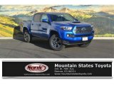 2017 Blazing Blue Pearl Toyota Tacoma TRD Off Road Double Cab 4x4 #116757265