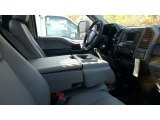 2017 Ford F550 Super Duty XL Regular Cab 4x4 Dump Truck Medium Earth Gray Interior