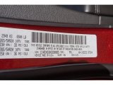 2017 Durango Color Code for Octane Red Pearl - Color Code: PRV