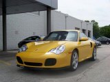 Speed Yellow Porsche 911 in 2004