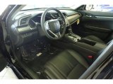 2017 Honda Civic Touring Sedan Black Interior