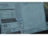 2017 Toyota Sienna SE Window Sticker