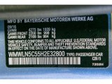 2017 Clubman Color Code for Digital Blue Metallic - Color Code: C2B