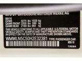 2017 Clubman Color Code for Pepper White - Color Code: 850