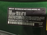 2017 Convertible Color Code for British Racing Green II Metallic - Color Code: B22