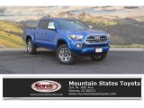 2017 Blazing Blue Pearl Toyota Tacoma Limited Double Cab 4x4 #116919603