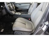 2017 Honda Civic Touring Sedan Gray Interior